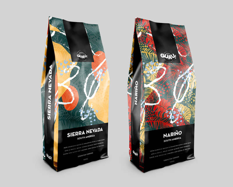 Fährmann-agentur Guau coffee packaging design
